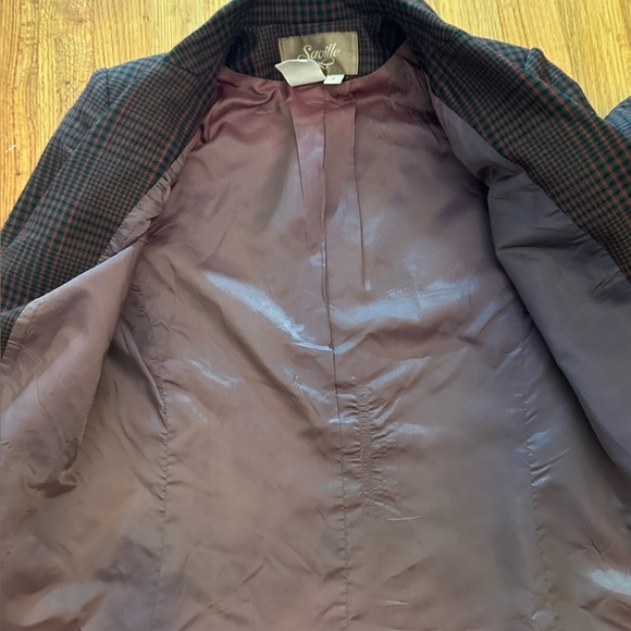 Saville Women's Brown 100% Pure Wool Long Sleeve Lined Blazer Jacket 4 - Picture 7 of 10